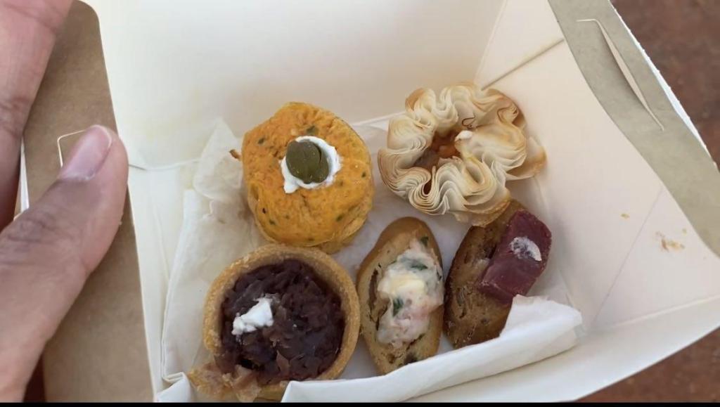 Canape in the box due to Covid