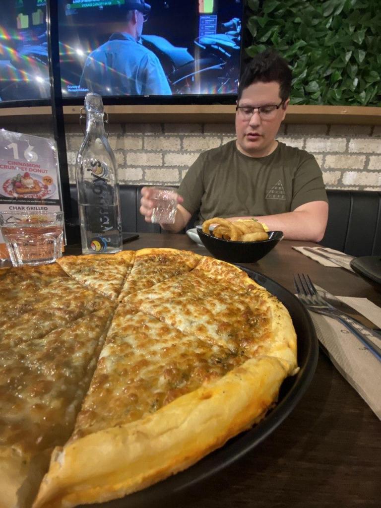 Zaatar and Mozzarella cheese, 8 AUD